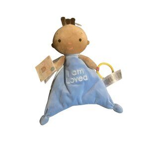 Positive Pals Baby Plush Blanket Doll Crinkle & Ring  Sensory Development